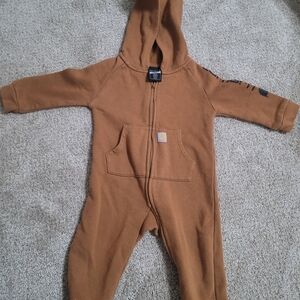 Carhartt Tan Kids Hooded Bodysuit